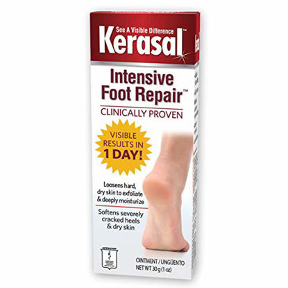 Picture of Kerasal Intensive Foot Repair, Skin Healing Ointment for Cracked Heels and Dry Feet, 1 oz