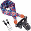 Picture of Wolven Soft Scarf Camera Neck Shoulder Strap Belt Compatible with All DSLR/SLR/Digital Camera (DC) / Instant Camera/Polaroid Etc, Purple Floral
