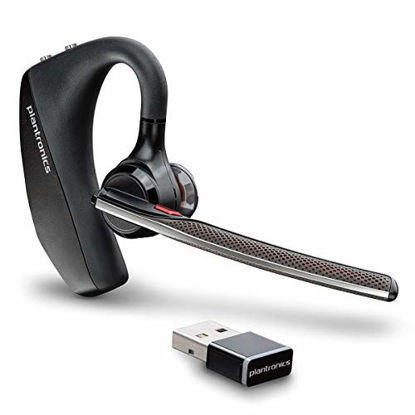 Picture of Poly Voyager 5200 UC Headset (Plantronics) - Single Ear/Mono Bluetooth Wireless Headset -  Compatible with Teams, Zoom & more