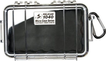 Picture of Pelican 1040 Micro Case (Black/Clear), Model:1040-025-100