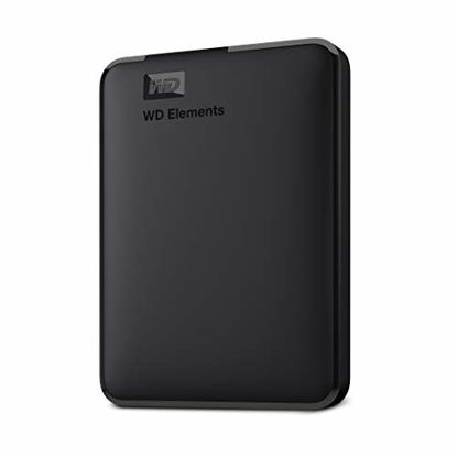 Picture of WD 4TB Elements Portable External Hard Drive HDD, USB 3.0, Compatible with PC, Mac, PS4 & Xbox - WDBU6Y0040BBK-WESN