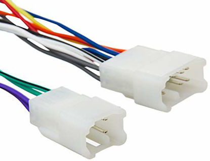 Picture of Scosche TA02B Compatible with Select 1984-17 Toyota Power/Speaker Connector / Wire Harness for Aftermarket Stereo Installation with Color Coded Wires
