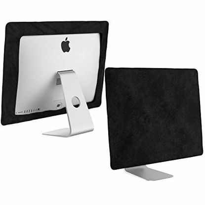 Picture of Kuzy - iMac 27 inch Monitor Cover, Apple Desktop Computer Screen Protector Sleeve Models A1862, A1419, A1312 Newest Version Retina 5K Mac Pro Protection from Dust and Fingerprints - Black