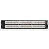 Picture of Tripp Lite 48-Port 2U Rackmount Cat6 110 Patch Panel 568B, RJ45 Ethernet(N252-048) , Black