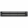 Picture of Tripp Lite 48-Port 2U Rackmount Cat6 110 Patch Panel 568B, RJ45 Ethernet(N252-048) , Black