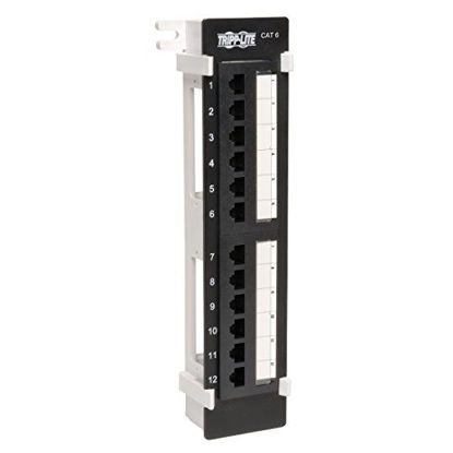 Picture of Tripp Lite N250-012 12-Port Cat6 Wall-Mount Vertical 110 Patch Panel