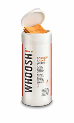 Picture of WHOOSH! Electronic Wipes,Screen Cleaner Wipes - for All Screens and Tech Devices ;Smartphones, iPads, Eyeglasses, e-Readers, Touchscreen & TVs (70 Ct W/Mini Cloth)