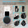 Picture of Echo Dot Wall Mount Holder, Echo Dot Mount 3rd Generation Space-Saving Accessories for Dot (3rd Gen) Smart Speakers, Clever Echo Dot Accessories with Built-in Cable Management Hide Messy Wires