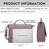 Picture of Briefcase for Women, 15.6 17 Inch Laptop Bag Business Work Bag Crossbody Bags College Satchel Purse with Professional Padded Compartment for Tablet Notebook Ultrabook, purple