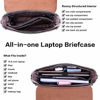 Picture of Briefcase for Women, 15.6 17 Inch Laptop Bag Business Work Bag Crossbody Bags College Satchel Purse with Professional Padded Compartment for Tablet Notebook Ultrabook, purple