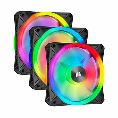 Picture of Corsair QL Series, Ql120 RGB, 120mm RGB LED Fan, Triple Pack with Lighting Node Core