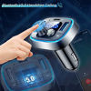 Picture of LIHAN Bluetooth FM Transmitter for Car,7 Color LED Backlit Car Adapter, QC3.0 & USB-PD Ports Charger, Wireless Radio Audio Player, Handsfree Calling & Music Receiver, Compatible for Most Smartphones
