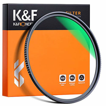 Picture of K&F Concept 37mm MC UV Protection Filter, 18 Multi-Layer Coated HD/Waterproof/Scratch Resistant UV Filter with Nanotech Coating, Ultra-Slim UV Filter for 37mm Camera Lens