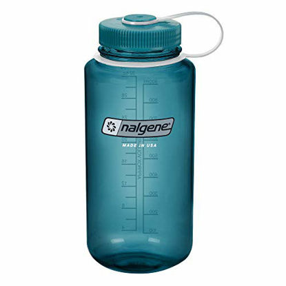 Picture of Nalgene Tritan Wide Mouth BPA-Free Water Bottle, Cadet W/ Cadet Cap, 32oz