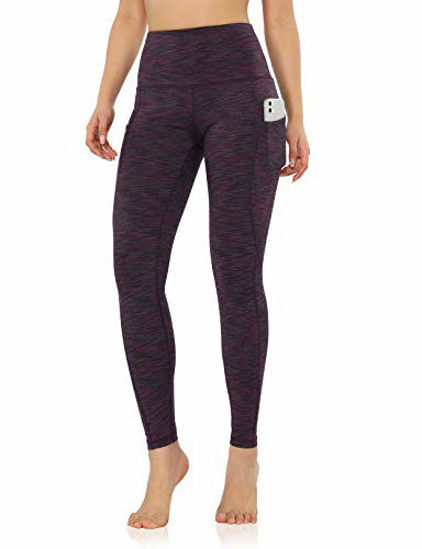 GetUSCart- ODODOS Women's High Waisted Yoga Leggings with Pocket, Workout  Sports Running Athletic Leggings with Pocket, Full-Length, SpaceDyeWine,X -Small