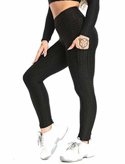 SEASUM Women Scrunch Butt Leggings High Waist Lifting Yoga Pants Tummy  Control Workout Tight S at  Women's Clothing store