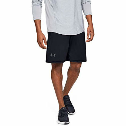 Picture of Under Armour Men's Raid 10-inch Workout Gym Shorts, Dark Orange (862)/Graphite, Large
