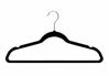 Picture of Amazon Basics Slim, Velvet, Non-Slip Clothes Suit Hangers, Black/Silver - Pack of 50