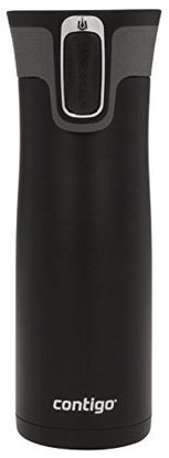 Picture of Contigo Autoseal West Loop Vacuum-Insulated Stainless Steel Travel Mug with Easy-Clean Lid, 20 Oz., Matte Black