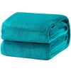 Picture of Bedsure Fleece Blanket Throw Size Teal Lightweight Super Soft Cozy Luxury Bed Blanket Microfiber
