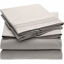 Picture of Mellanni Bed Sheet Set - Brushed Microfiber 1800 Bedding - Wrinkle, Fade, Stain Resistant - 4 Piece (Cal King, Light Gray)