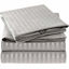 Picture of Mellanni Striped Bed Sheet Set - Brushed Microfiber 1800 Bedding - Wrinkle, Fade, Stain Resistant - 3 Piece (Twin XL, Striped - Gray/Silver)