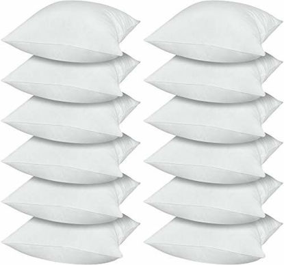 Picture of Utopia Bedding Throw Pillows Insert - 18 x 18 Inches Bed and Couch Pillows - Indoor Decorative Pillows (Pack of 24, White)