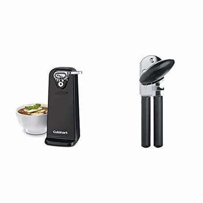 Picture of Cuisinart CCO-50BKN Deluxe Electric Can Opener, Black & OXO Good Grips Soft-Handled Can Opener,Black,None