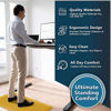 Picture of ComfiLife Anti Fatigue Floor Mat - 3/4 Inch Thick Perfect Kitchen Mat, Standing Desk Mat - Comfort at Home, Office, Garage - Durable - Stain Resistant - Non-Slip Bottom (20" x 32", Mustard)