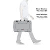 Picture of Nanuk 935 Waterproof Carry-On Hard Case with Wheels and Padded Divider - Silver