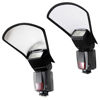 Picture of waka Flash Diffuser Reflector Kit - Bend Bounce Flash Diffuser+ Silver/White Reflector for Speedlight, Universal Mount for Canon, Nikon, etc.