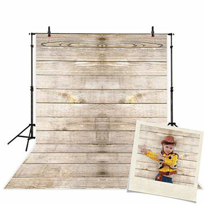Picture of Funnytree Vinyl Wood Photography Background Backdrops Wooden Board Child Baby Shower Photo Studio Prop Photobooth Photoshoot 3x5ft