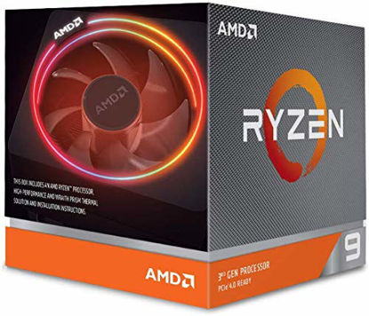 Picture of AMD Ryzen 9 3900X 12-core, 24-thread unlocked desktop processor with Wraith Prism LED Cooler