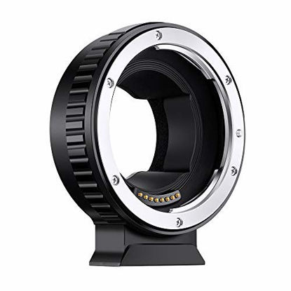 Picture of EF to E Mount Adapter,K&F Concept Auto Focus EF-NEX Electronic Adapter Ring for Canon EOS EF EF-S Mount Lens to Sony E NEX Mount Cameras for A6300 A6000 A5000 NEX 7/6/5N/5R/3/A7 II A7R A7RII A7SII