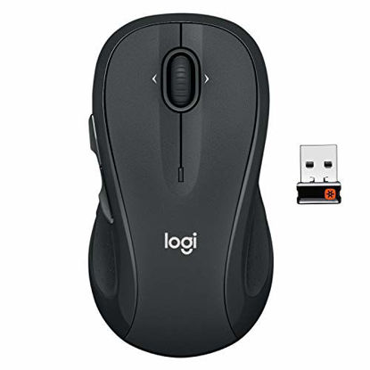Picture of Logitech M510 Wireless Computer Mouse for PC with USB Unifying Receiver - Graphite