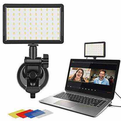 Picture of Video Conference Lighting Kit, Valband Laptop Video Conference Light for Remote Working, Computer Video Lights for Zoom Calls, Broadcasting On Tablet/iMac/MacBook/Computer (Cable Control Brightness)