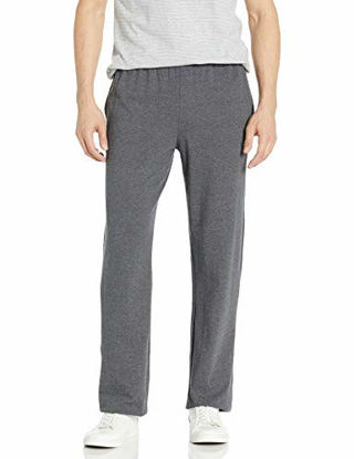 Picture of Hanes Men's Jersey Pant, Charcoal Heather, Small