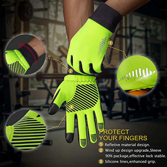 GetUSCart SIMARI Winter Gloves Men Women Touchscreen Running Gloves