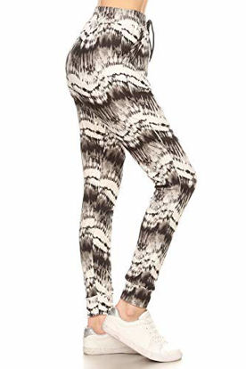 Picture of Leggings Depot JGA-S700-XL Ombre Tie Dye Printed Jogger Pants w/Pockets, X-Large