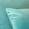 Picture of MIULEE Pack of 2 Velvet Soft Solid Decorative Square Throw Pillow Covers Set Cushion Case for Sofa Bedroom Car 16 x 16 Inch 40 x 40 cm Aqua Green