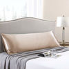 Picture of Love's cabin Body Pillow Cover, 20x54 inches Camel Taupe Soft Satin Body Pillow case with Envelope Closure, Silky Slip Cooling Body Pillow Pillowcases for Hair and Skin
