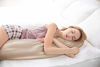 Picture of Love's cabin Body Pillow Cover, 20x54 inches Camel Taupe Soft Satin Body Pillow case with Envelope Closure, Silky Slip Cooling Body Pillow Pillowcases for Hair and Skin