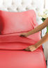 Picture of King Size Sheet Set - 4 Piece - Hotel Luxury Bed Sheets - Extra Soft - Deep Pockets - Easy Fit - Breathable & Cooling Sheets - Wrinkle Free - Comfy - Red Bed Sheets - Kings Sheets - 4 PC