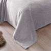 Picture of Exclusivo Mezcla Queen Size Flannel Fleece Velvet Plush Bed Blanket as Bedspread/Coverlet/Bed Cover (90" x 90", Light Grey) - Soft, Lightweight, Warm and Cozy