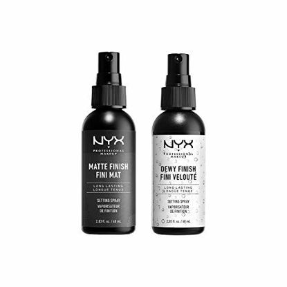 Picture of NYX PROFESSIONAL MAKEUP Makeup Setting Spray Matte Finish + Dewy Finish, Pack Of 2