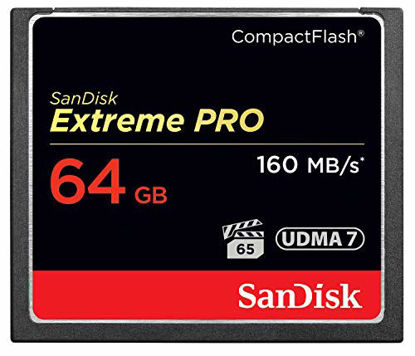 Picture of SanDisk Extreme PRO 64GB Compact Flash Memory Card UDMA 7 Speed Up To 160MB/s - SDCFXPS-064G-X46