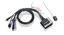 Picture of IOGEAR 2-Port HDMI Cable KVM Switch with Cables and Audio, GCS62HU, Black