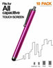 Picture of Stylus Pens for Touch Screens, LIBERRWAY Stylus Pen 10 Pack of Pink Purple Black Green Silver Stylus Universal Touch Screen Capacitive Stylus Compatible with Kindle ipad iPhone Samsung