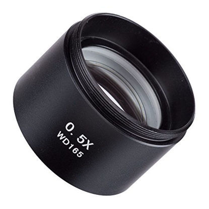 Picture of AmScope SM05 0.5X Barlow Lens For SM Series Stereo Microscopes (48mm)