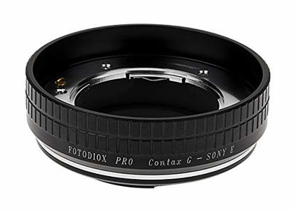 Picture of Fotodiox Pro Lens Adapter, Contax G Lens to Sony Alpha Nex E-Mount Camera Lens Mount Adapter with Focus Dial